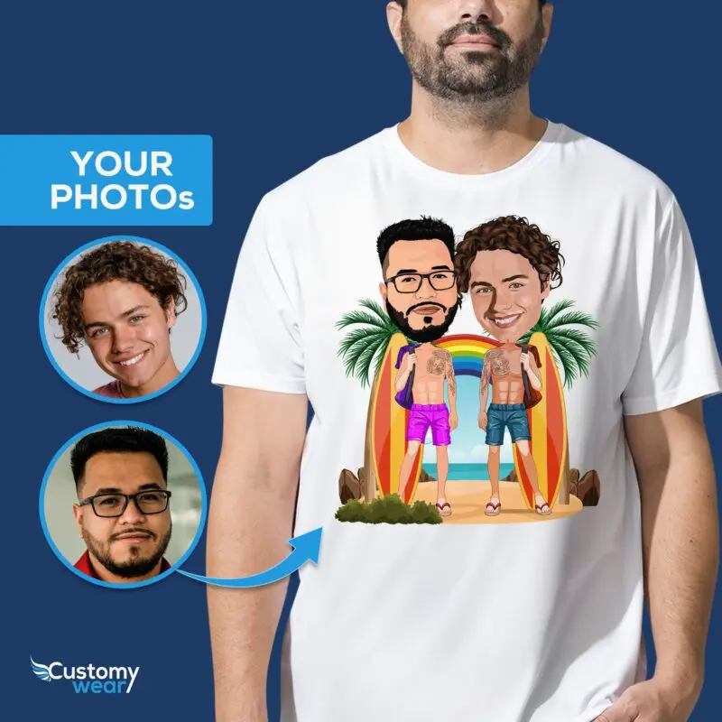 Sun-Kissed Love – Custom Summer Shirt for Gay Couples! Axtra - ALL vector shirts - male www.customywear.com