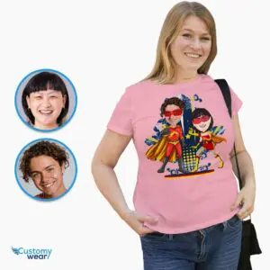 Powerful Love Unleashed – Custom Supercouple Shirts for Superhero Anniversary! Adult shirts www.customywear.com