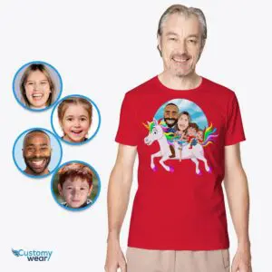 Personalized Unicorn Family Shirts – Whimsical Custom Tee Set Adult shirts www.customywear.com