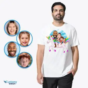 Personalized Unicorn Family Shirts – Whimsical Custom Tee Set Adult shirts www.customywear.com