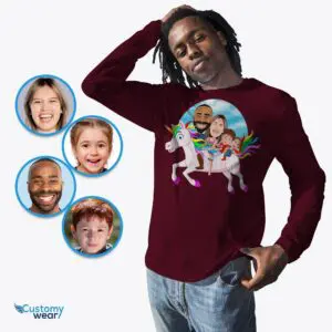 Personalized Unicorn Family Shirts – Whimsical Custom Tee Set Adult shirts www.customywear.com