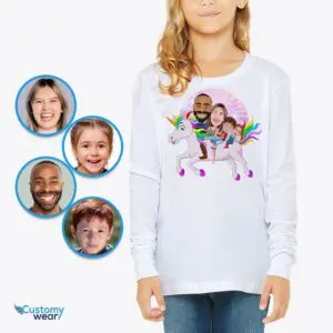 Personalized Unicorn Family Shirts – Magical Adventure Tees Adult shirts www.customywear.com