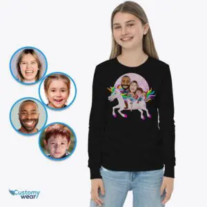 Personalized Unicorn Family Shirts – Magical Adventure Tees Adult shirts www.customywear.com