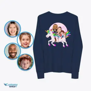 Personalized Unicorn Family Shirts – Magical Adventure Tees Adult shirts www.customywear.com