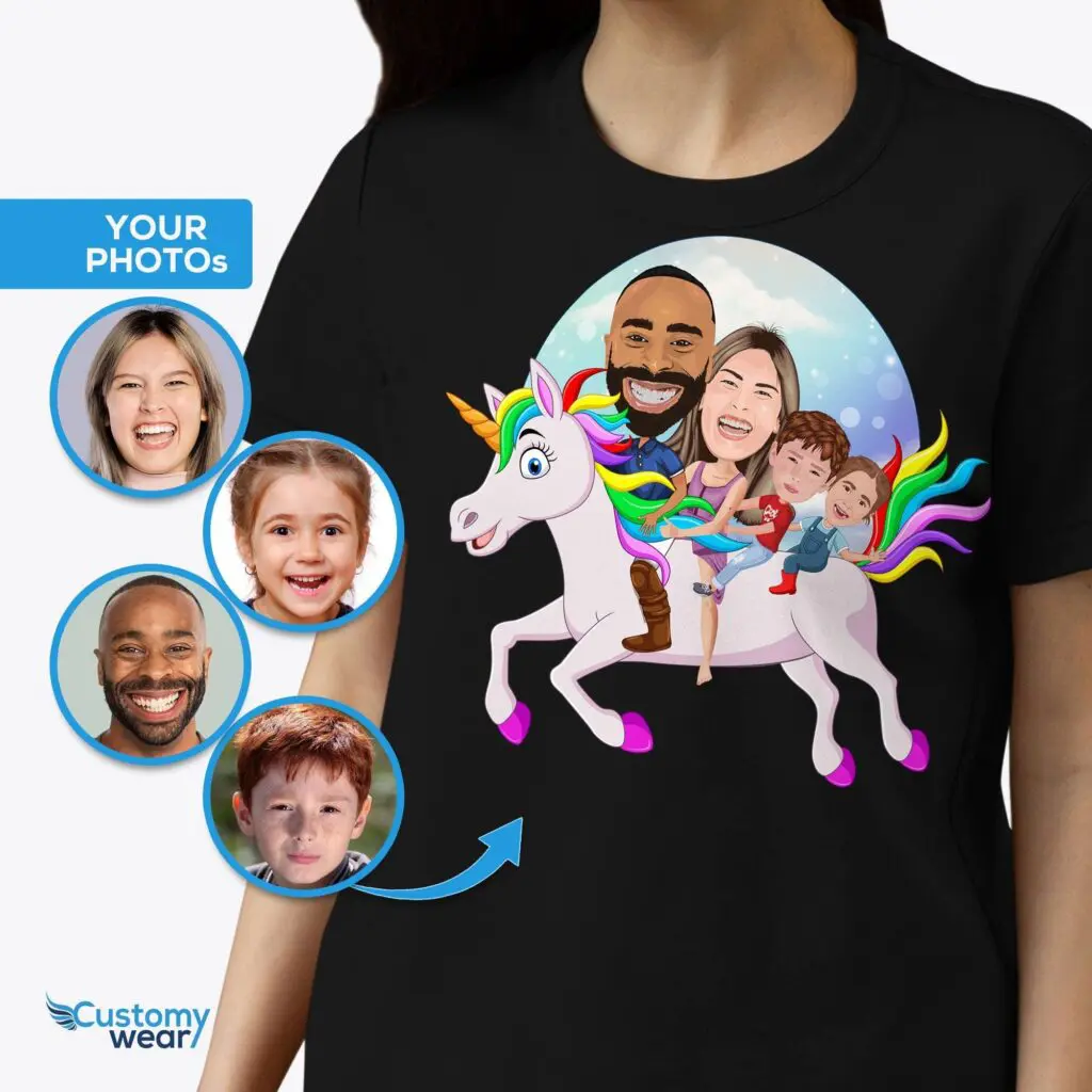 Personalized Unicorn Family Shirts – Magical Custom Tees Adult shirts www.customywear.com