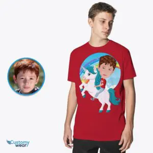 Personalized Unicorn Rider Shirt – Enchanting Kids Tee Animal Lovers www.customywear.com