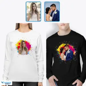 Cherished Memories Custom Image T-Shirt for Loving Couples – Ideal Valentine’s Day Gift Custom arts - Color Splash www.customywear.com