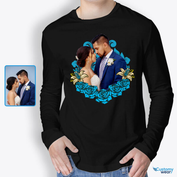 Custom Men’s Valentine’s Day Tee 2024 – Roses & Memories Custom arts - Floral Design www.customywear.com