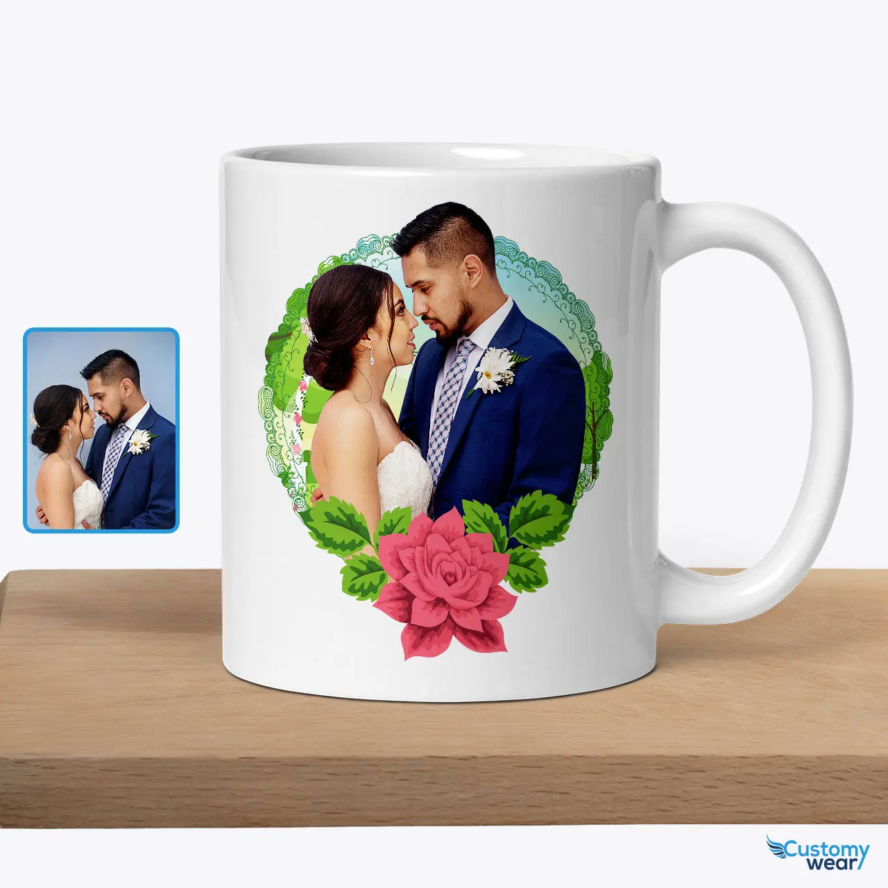 Taza de café personalizada para parejas, taza personalizada con imagen,  texto, taza con nombre, regalo para marido, esposa, día de San Valentín,  boda