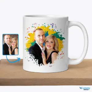 Personalized Custom Picture Mug for Boyfriend: Unique Anniversary Gifts | Cherish Your Memories Together Custom arts - Color Splash www.customywear.com