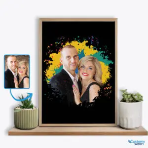 Romantic Personalized Custom Picture Poster for Girlfriend: Anniversary Gift | Eternalize Your Love Story Custom arts - Color Splash www.customywear.com