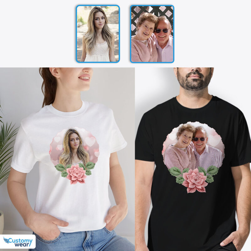 Funny Couples Shirts: Custom Tees for Parents and Grandparents Custom arts - Floral Design www.customywear.com