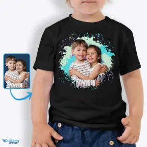 Adorable Custom Photo T-Shirt for Toddler Nephew and Niece | Special Gifts Custom arts - Color Splash www.customywear.com