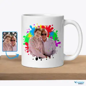 Trending Birthday Gifts: Personalized Custom Photo Mug for Grandparents Custom arts - Color Splash www.customywear.com