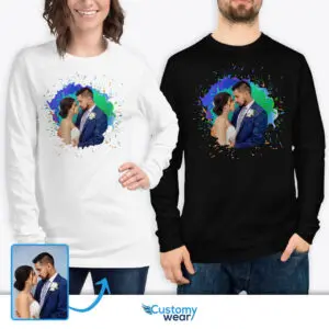 Custom Photo T-Shirts for Couples’ Wedding Memories – Forever United Custom arts - Color Splash www.customywear.com