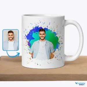 Timeless Memories Personalized Custom Photo Mug for Groom’s Wedding Gift Custom arts - Color Splash www.customywear.com