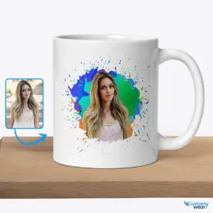 Sister’s Treasured Moments Personalized Custom Photo Mug for Wedding Gift Custom arts - Color Splash www.customywear.com