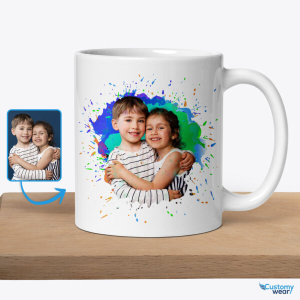 Cherished Memories Personalized Custom Kids Photo Mug for Daughter and Son Custom arts - Color Splash www.customywear.com