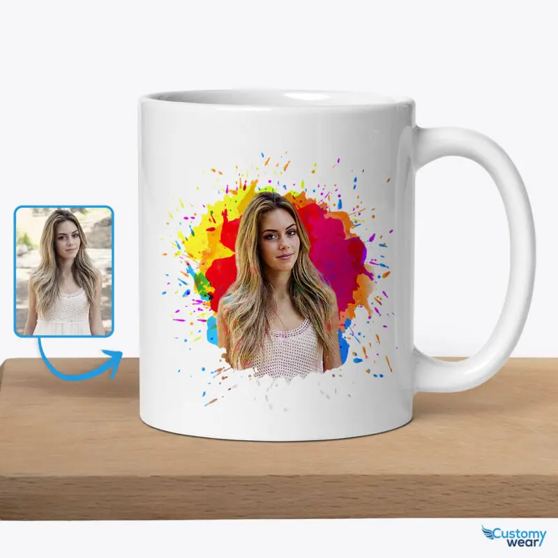 Taza de café personalizada con foto personalizada con imagen, logotipo,  nombre, texto, taza personalizada, regalos para el día de San Valentín,  novio