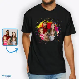 Memorable Family Photo Gifts: Custom Image Tee – Personalized Apparel Custom arts - Color Splash www.customywear.com