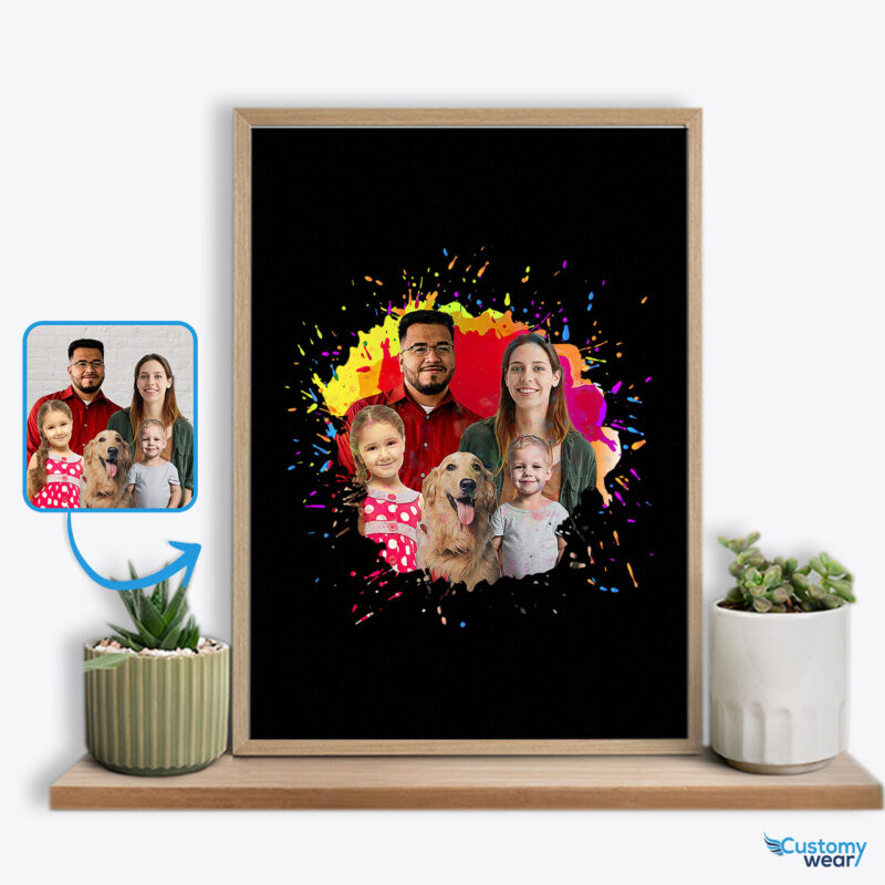 Captivating Family Gifts: Custom Image Poster – Cherished Wall Decor Custom arts - Color Splash www.customywear.com