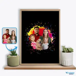 Capture Memories Together with Personalized Custom Image Posters for Couples – Ideal Gift Idea Custom arts - Color Splash www.customywear.com