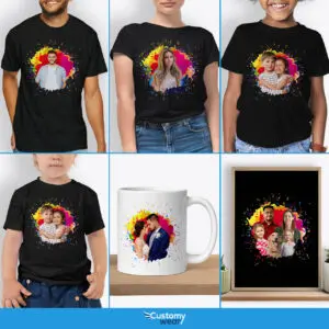 Create Cherished Memories with Personalized Custom Image T-Shirts for Kids – Unique Gift Idea Custom arts - Color Splash www.customywear.com