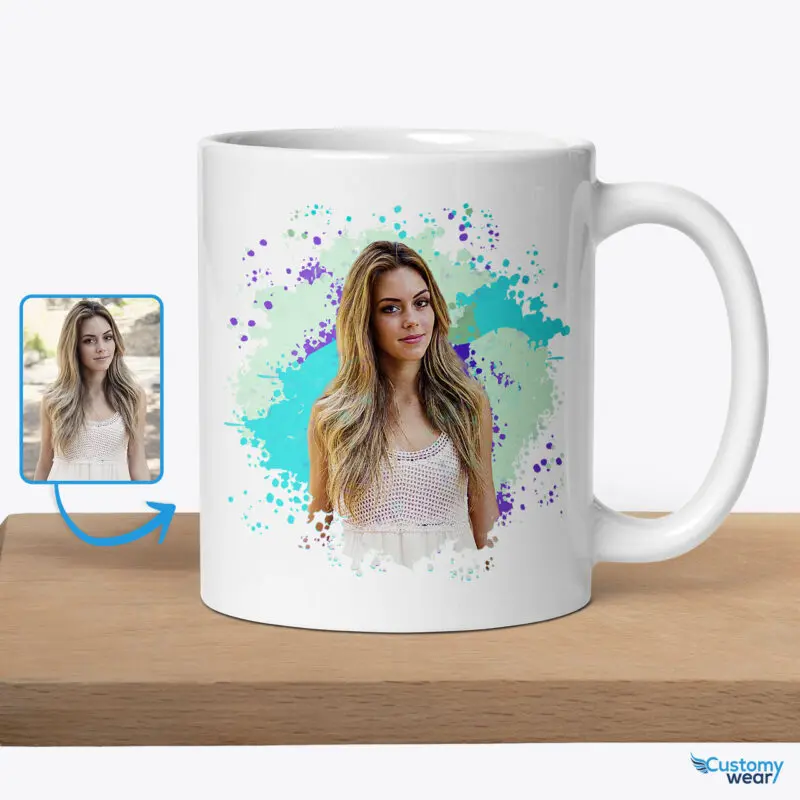 Personalized Custom Photo Mug for Future Wife | Engagement Special Gifts Custom arts - Color Splash www.customywear.com