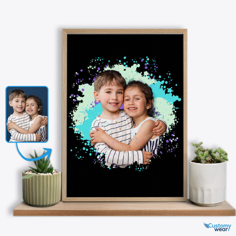 Whimsical Custom Photo Poster | Ideal Special Gifts for Children Custom arts - Color Splash www.customywear.com