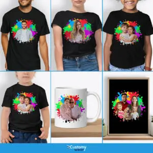 Custom Photo T-Shirt for Grandfather | Trending Birthday Gift Ideas Custom arts - Color Splash www.customywear.com