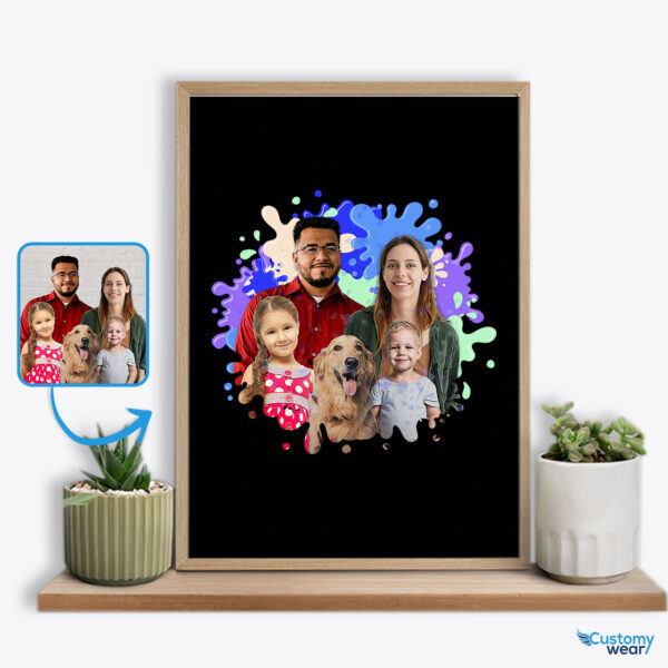 Custom Family Poster: Personalized Gifts for Moms – Design Your Own Masterpiece Custom arts - Color Splash www.customywear.com