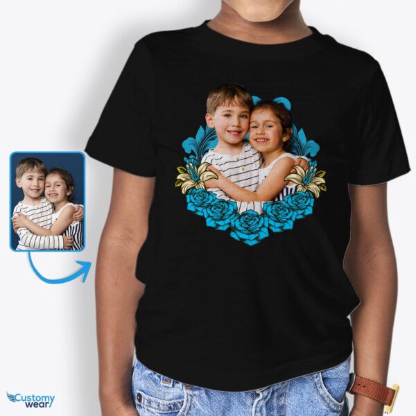 Custom T-Shirt for Nephews and Nieces – Personalized Floral Delights for Kids Custom arts - Floral Design www.customywear.com