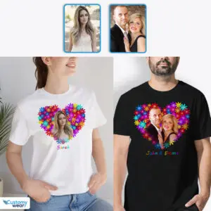 Customized Valentine’s Tee: Ideal Gift idea for Her Custom arts : Flower heart www.customywear.com