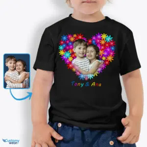 Toddler Gift Ideas Custom Tee – Make Every Moment Magical with Personalized Tees Custom arts : Flower heart www.customywear.com