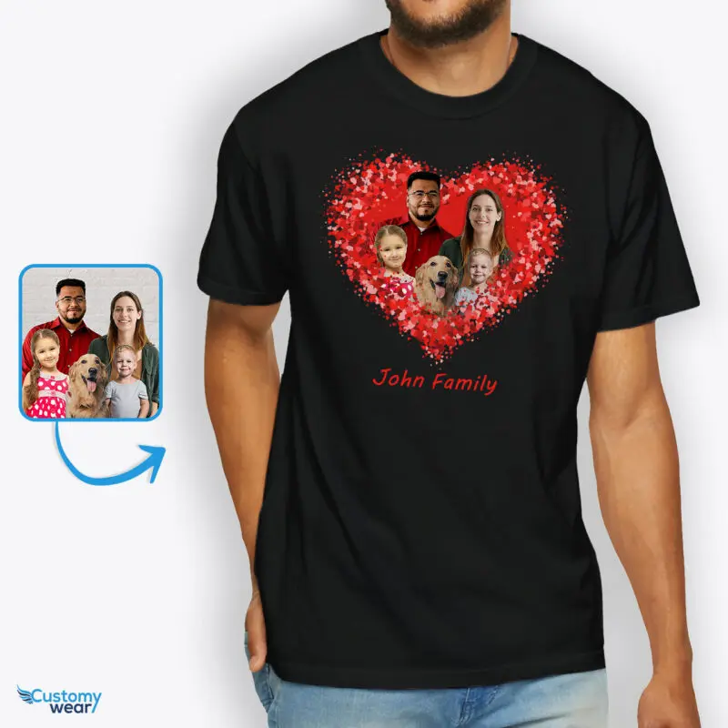 Celebrate Dad: Valentines Flowers Tee – Personalized Gift for Him Custom arts : Flower heart www.customywear.com