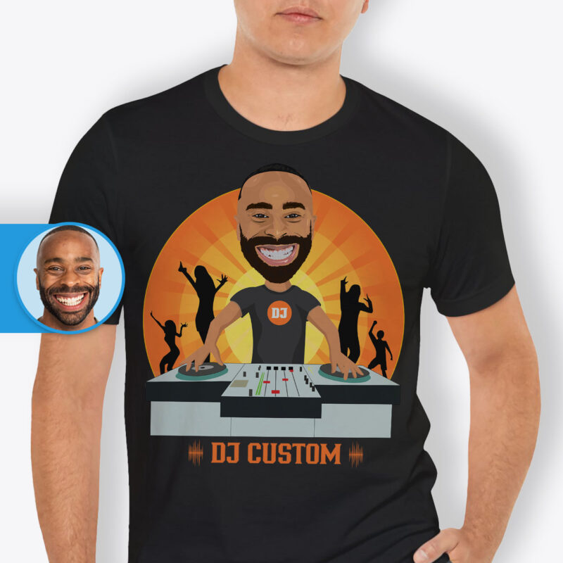 Disc Jockey Shirt: Personalized Custom Tees for Music Lovers Axtra - Dj orange www.customywear.com