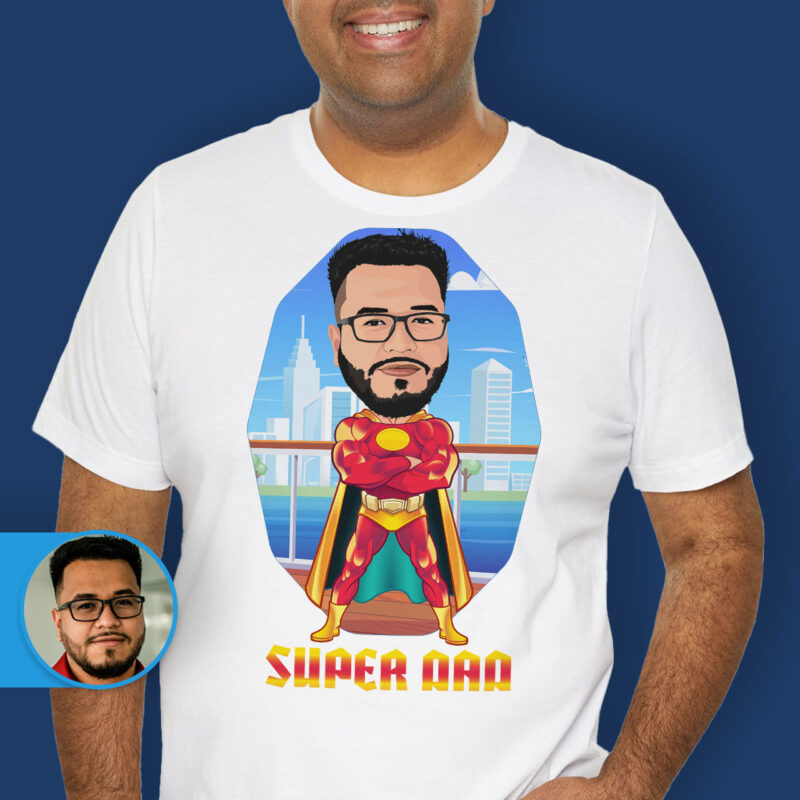 personalized gifts for dad on father’s day Axtra – Superhero – men www.customywear.com