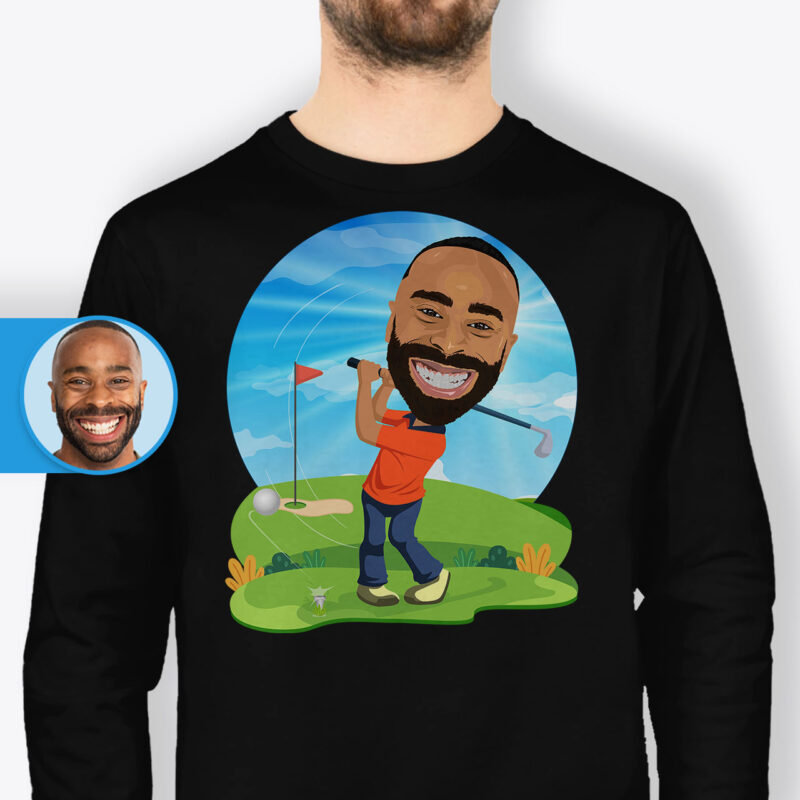 Long Sleeve Golf Shirts – Stand Out on the Green with Unique Custom Tees Axtra - ALL vector shirts - male www.customywear.com