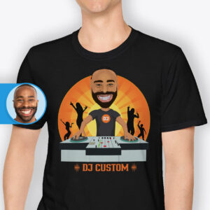 Disc Jockey T Shirt – Personalized Music Lover’s Tee Axtra - Dj orange www.customywear.com