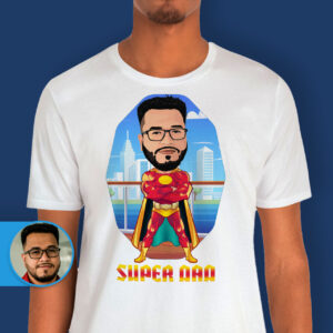 Personalized Father’s Day Shirts Axtra – Superhero – men www.customywear.com