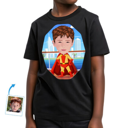 Superhero Kids Shirt – Custom Artwork Tee for Boys & Girls Birthday www.customywear.com