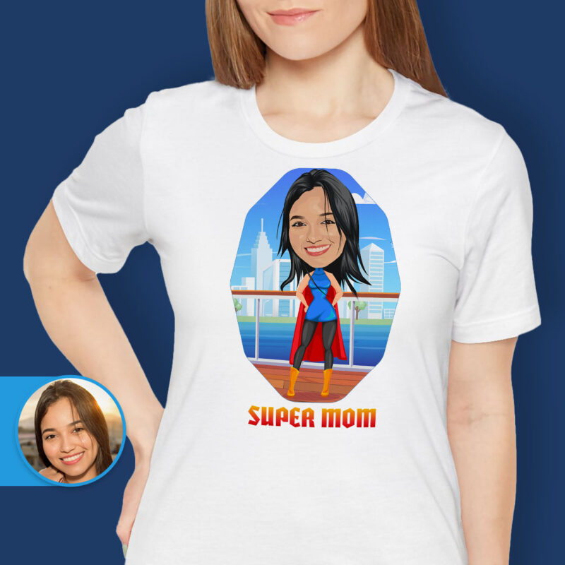 Custom mothers day shirt Axtra – Superhero – women www.customywear.com