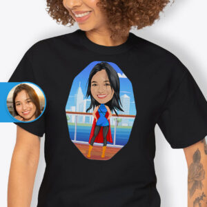 Women’s Superman T-Shirt – Unique Customized tee Axtra – Superhero – men www.customywear.com