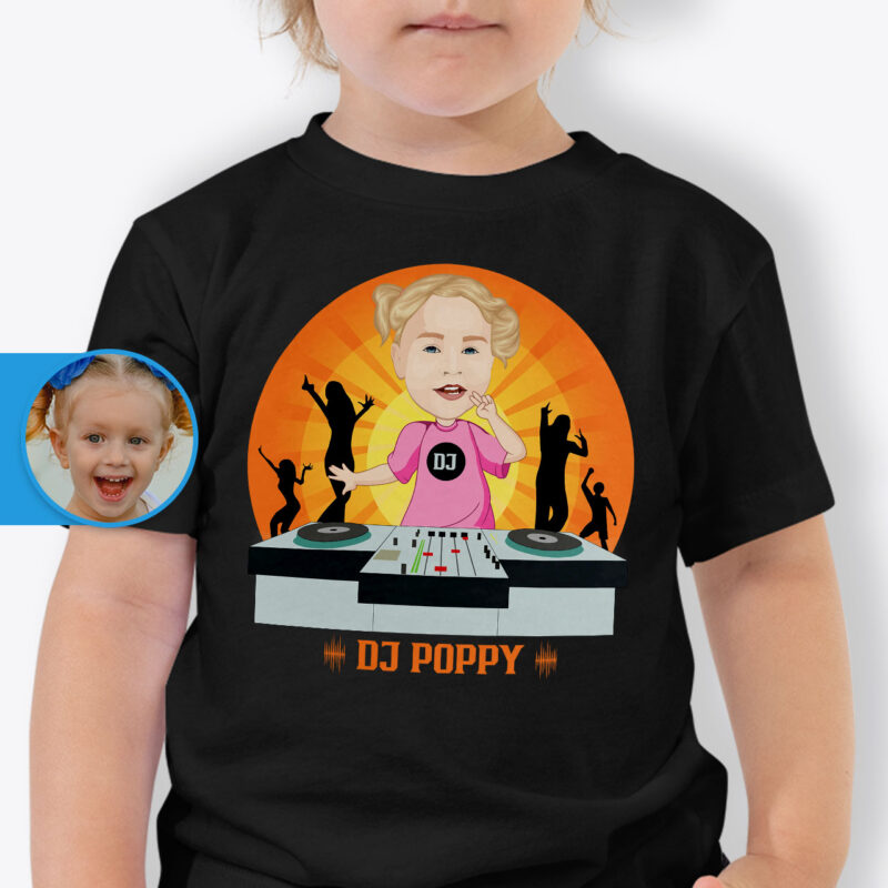 DJ Shirt for Toddler: Custom Tees Tailored for Young Music Lovers Axtra - Dj orange www.customywear.com