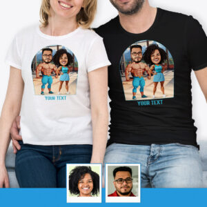 Funny Bodybuilder Couple’s Tee – Personalized T-shirt Axtra - Ai bodybuilder shirt www.customywear.com