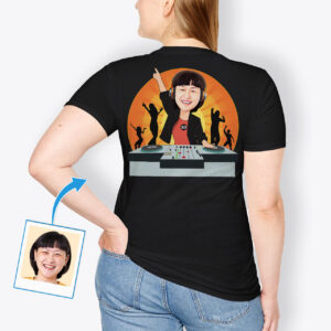 Rock n Roll T Shirts Womens – Custom Illustration Shirt Axtra - Dj orange www.customywear.com