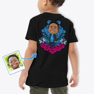 Black Shirt for Teens – Personalized T-shirt Axtra - custom tees - pink blue www.customywear.com