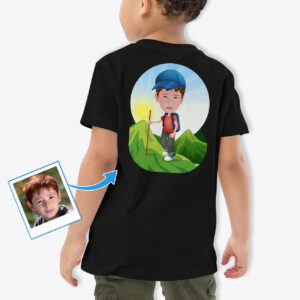 Boys Clothes – Hand-drawn Shirt Axtra – Hiking www.customywear.com