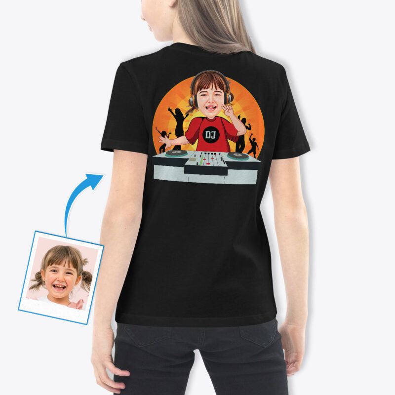 Young Girls T-shirt – Custom Graphic Shirt Axtra - Dj orange www.customywear.com