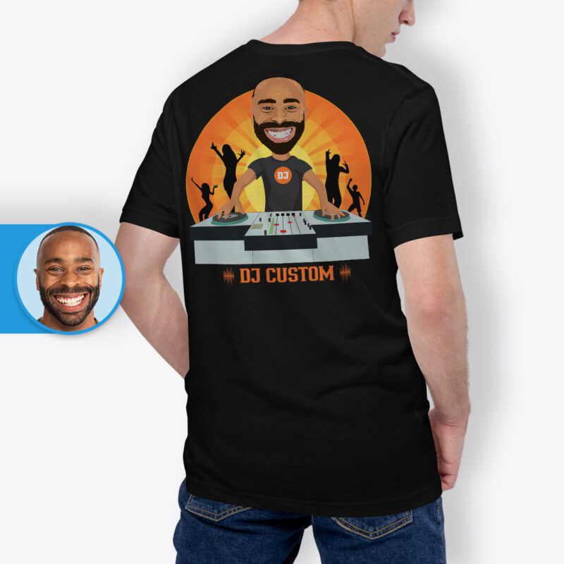 Gifts for a DJ Boyfriend Custom T-Shirt – Personalized DJ Tee for Him Axtra - Dj orange www.customywear.com
